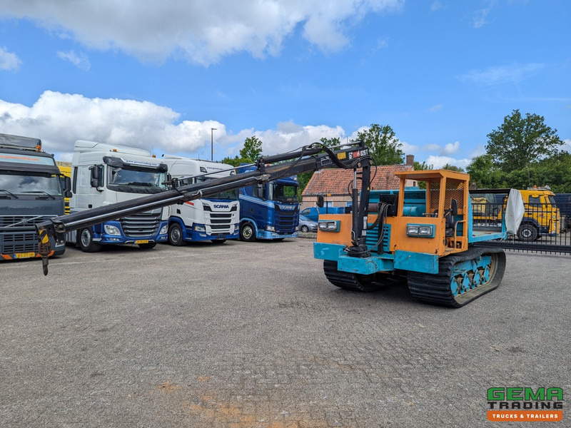 Morooka MST-1100 Rupsdumper / Werktuigdrager - Platte kiepbak + Hiab 026 T3 Kraan - Komatsu 6Cil - Tombereau: photos 1 Morooka MST-1100 Rupsdumper / Werktuigdrager - Platte kiepbak + Hiab 026 T3 Kraan - Komatsu 6Cil - Tombereau: photos 1