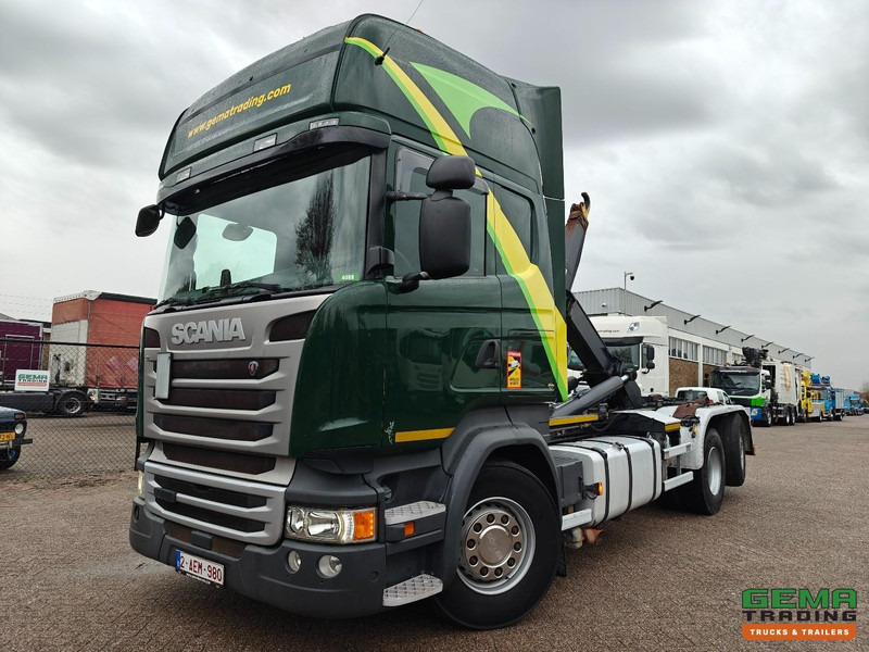 Scania R450 6x2/4 Topline Euro6A - Retarder - HaakarmSysteem Marrel 26T - Standairco - LiftAs - Vangmuil - Dubbele Tanks - Camion ampliroll: photos 1 Scania R450 6x2/4 Topline Euro6A - Retarder - HaakarmSysteem Marrel 26T - Standairco - LiftAs - Vangmuil - Dubbele Tanks - Camion ampliroll: photos 1