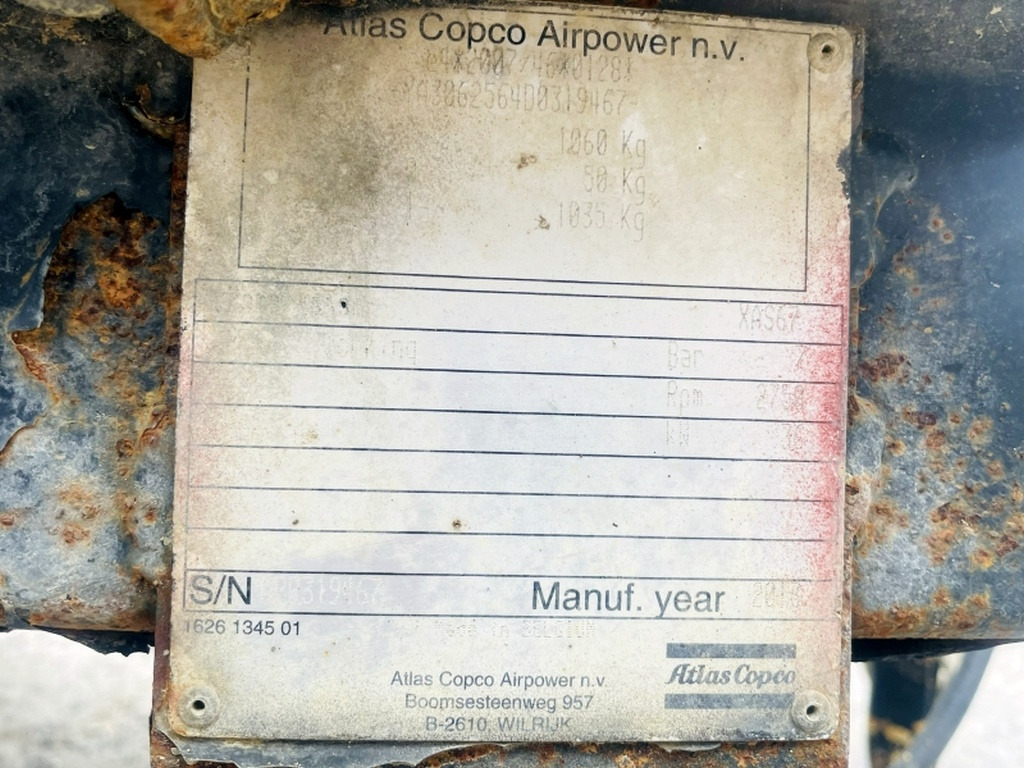 Atlas Copco XAS 67DDG (4069) - Compresseur d'air: photos 3 Atlas Copco XAS 67DDG (4069) - Compresseur d'air: photos 3
