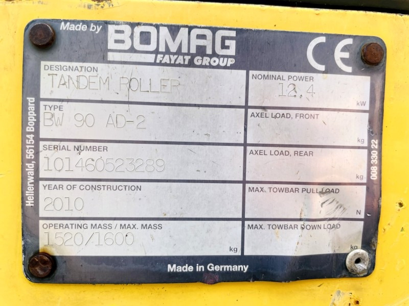 Bomag BW90 AD-2 (3801) - Rouleau compresseur: photos 3 Bomag BW90 AD-2 (3801) - Rouleau compresseur: photos 3