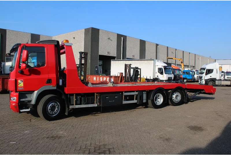 DAF CF 85.410 + EURO 5 + EXTENDABLE PLATFORM HYDROLIC + 6X2 + 3X IN STOCK / WINCH - Camion porte-voitures: photos 2 DAF CF 85.410 + EURO 5 + EXTENDABLE PLATFORM HYDROLIC + 6X2 + 3X IN STOCK / WINCH - Camion porte-voitures: photos 2