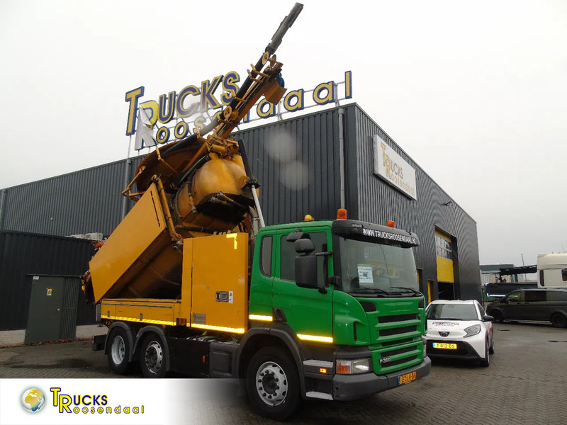 Scania P 360 + COMBI VACUUM WIEDEMANN + 6X4 - Camion vidangeur: photos 1 Scania P 360 + COMBI VACUUM WIEDEMANN + 6X4 - Camion vidangeur: photos 1