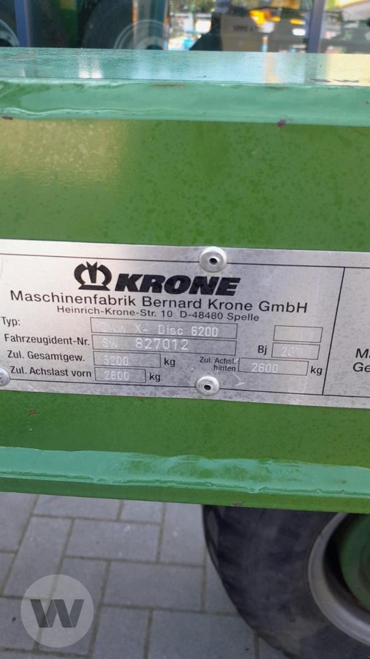 Faucheuse Krone X-Disc 6200 GPS-SW: photos 11