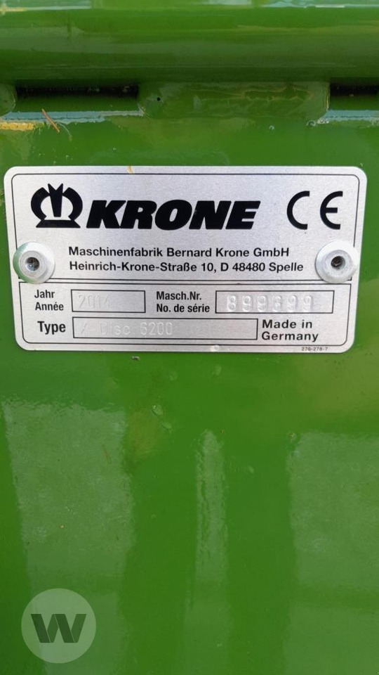 Faucheuse Krone X-Disc 6200 GPS-SW: photos 6