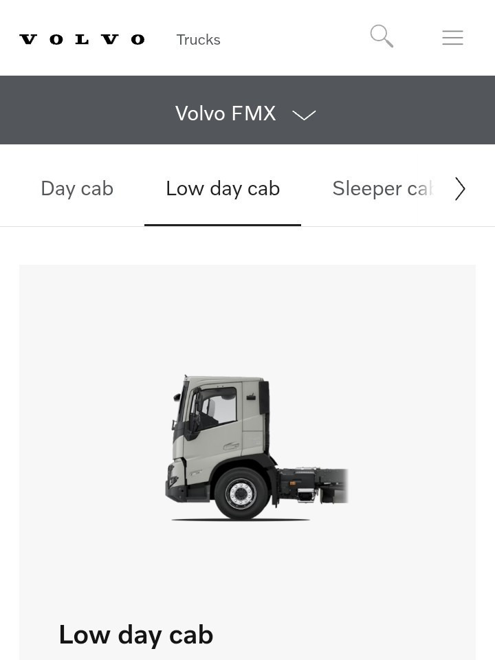 Cabine neuf VOLVO FM5 FMX LOW DAY CAB CABINE / COLOR: 91107 / BRAND NEW: photos 14
