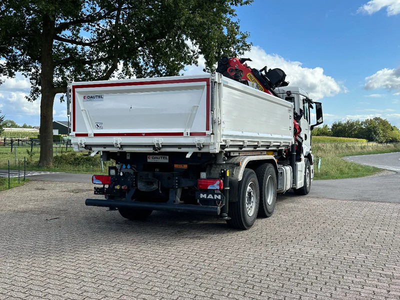 Camion benne, Camion grue MAN TGS 26.430 2022!EURO6!! 6x2!! PALFINGER 23tm+JIB+LIER/WINCH!!DREISEITEN KIPPER/BORDMATIC!!9tkm: photos 12