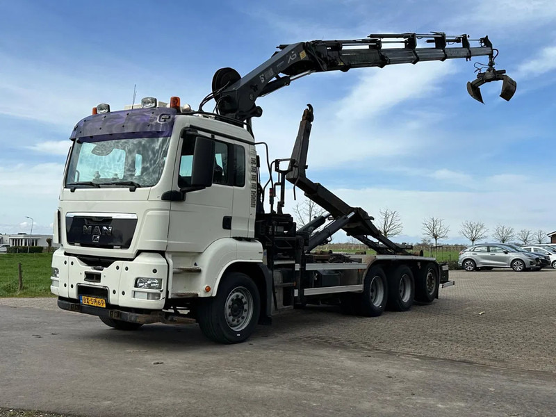 MAN TGS 35.400 8X4 !!TRIPLE!! 24tm KRAAN/HAAKARM!!RADIO REMOTE!! - Camion ampliroll, Camion grue: photos 5 MAN TGS 35.400 8X4 !!TRIPLE!! 24tm KRAAN/HAAKARM!!RADIO REMOTE!! - Camion ampliroll, Camion grue: photos 5