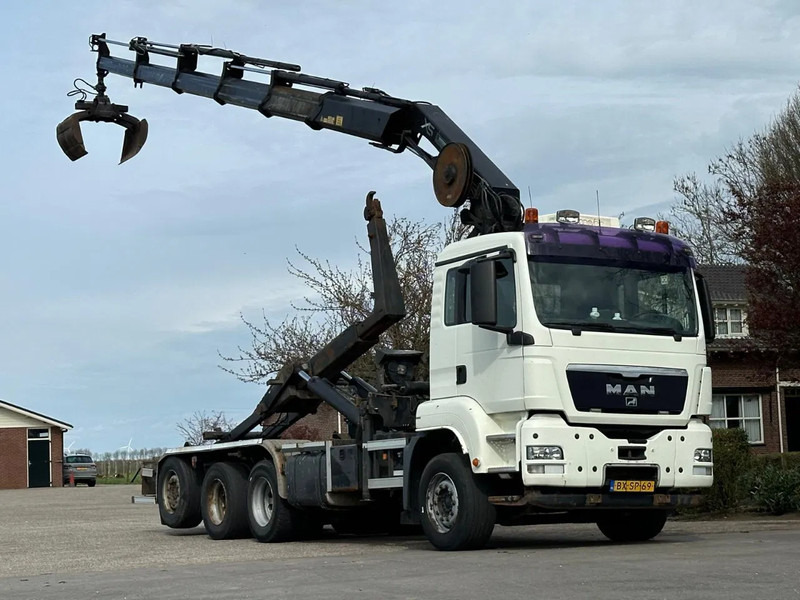MAN TGS 35.400 8X4 !!TRIPLE!! 24tm KRAAN/HAAKARM!!RADIO REMOTE!! - Camion ampliroll, Camion grue: photos 1 MAN TGS 35.400 8X4 !!TRIPLE!! 24tm KRAAN/HAAKARM!!RADIO REMOTE!! - Camion ampliroll, Camion grue: photos 1