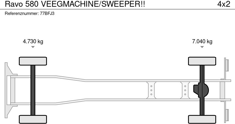 Balayeuse de voirie Ravo 580 VEEGMACHINE/SWEEPER!!: photos 14