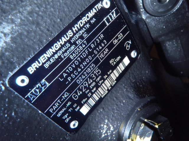 Brueninghaus Hydromatik LA10VO71DFLR/31R-PSC42N00-S1463 - - Pompe hydraulique pour Engins de chantier: photos 3 Brueninghaus Hydromatik LA10VO71DFLR/31R-PSC42N00-S1463 - - Pompe hydraulique pour Engins de chantier: photos 3