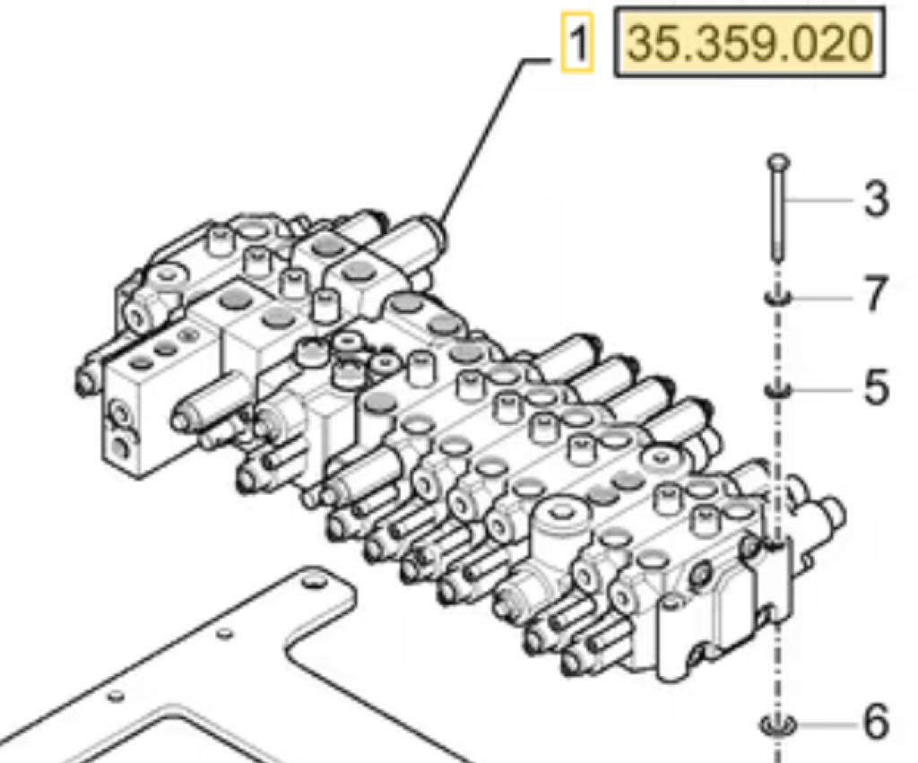 Case 31M9-10112 - 31M9-18590 - Valve hydraulique pour Engins de chantier: photos 1 Case 31M9-10112 - 31M9-18590 - Valve hydraulique pour Engins de chantier: photos 1