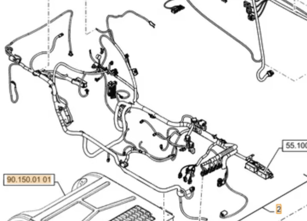Case 47377806 - 47523456 - Câble/ Fil pour Engins de chantier: photos 1 Case 47377806 - 47523456 - Câble/ Fil pour Engins de chantier: photos 1
