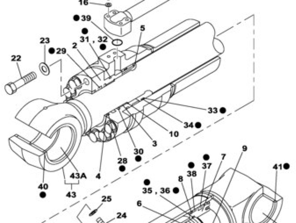 Case LZ007420 - LB010990 - Vérin hydraulique pour Machine agricole: photos 1 Case LZ007420 - LB010990 - Vérin hydraulique pour Machine agricole: photos 1