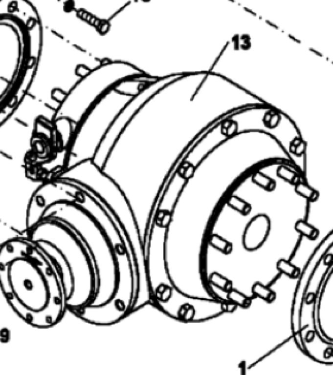 Case ND110665 - Différentiel pour Engins de chantier: photos 1 Case ND110665 - Différentiel pour Engins de chantier: photos 1