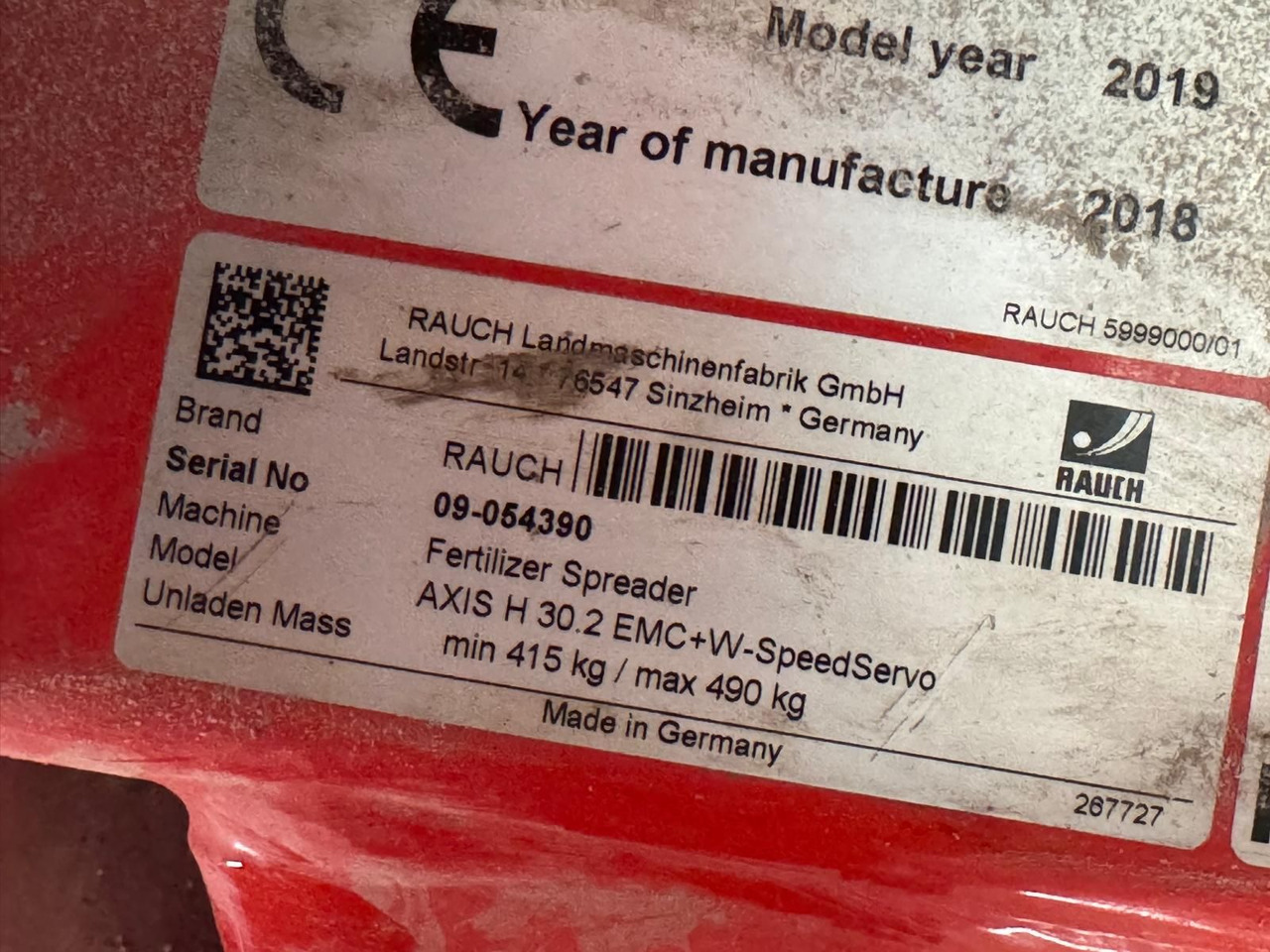 Rauch AXIS H 30.2 EMC + W - SpeedServo - Distributeur d'engrais: photos 3 Rauch AXIS H 30.2 EMC + W - SpeedServo - Distributeur d'engrais: photos 3