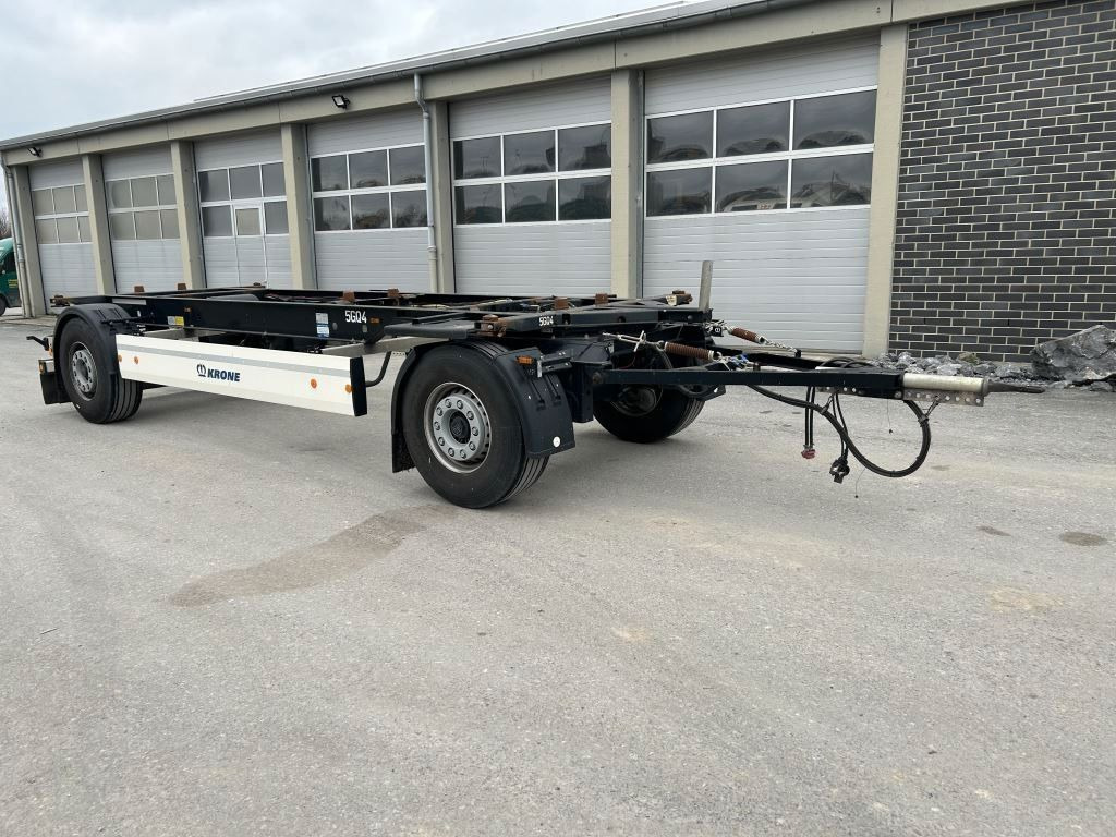 Krone 2 Achswechselfahrgestell, Typ: MAXI AZW 18 eL3B7 - Remorque porte-conteneur/ Caisse mobile: photos 1 Krone 2 Achswechselfahrgestell, Typ: MAXI AZW 18 eL3B7 - Remorque porte-conteneur/ Caisse mobile: photos 1
