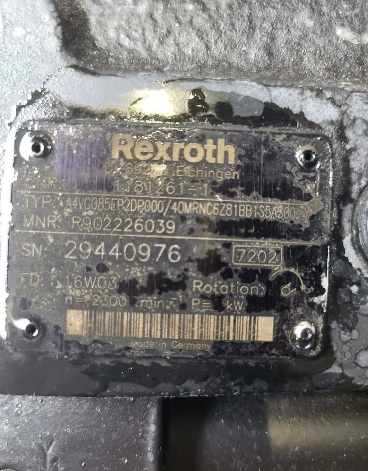 POMPA REXROTH A4VG085EP2DP000/40MRNC6Z81BB1BB1S5AS00 - Pièces de rechange: photos 2 POMPA REXROTH A4VG085EP2DP000/40MRNC6Z81BB1BB1S5AS00 - Pièces de rechange: photos 2