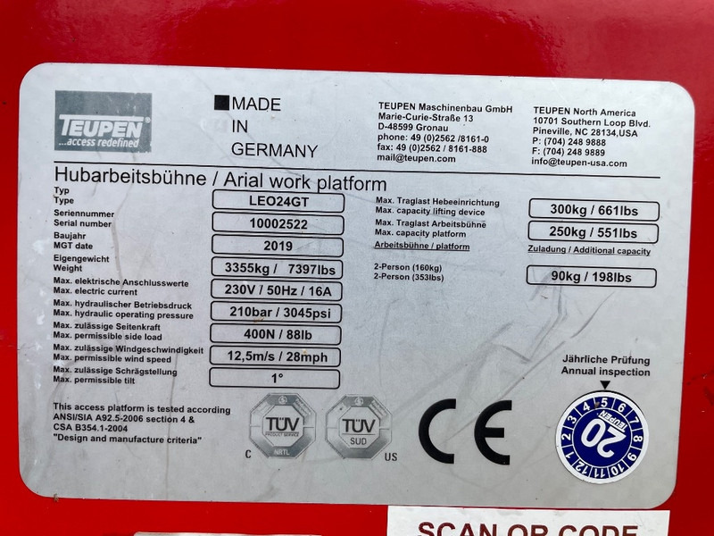 Teupen Leo 24 GT SOLD - Nacelle articulée: photos 3 Teupen Leo 24 GT SOLD - Nacelle articulée: photos 3