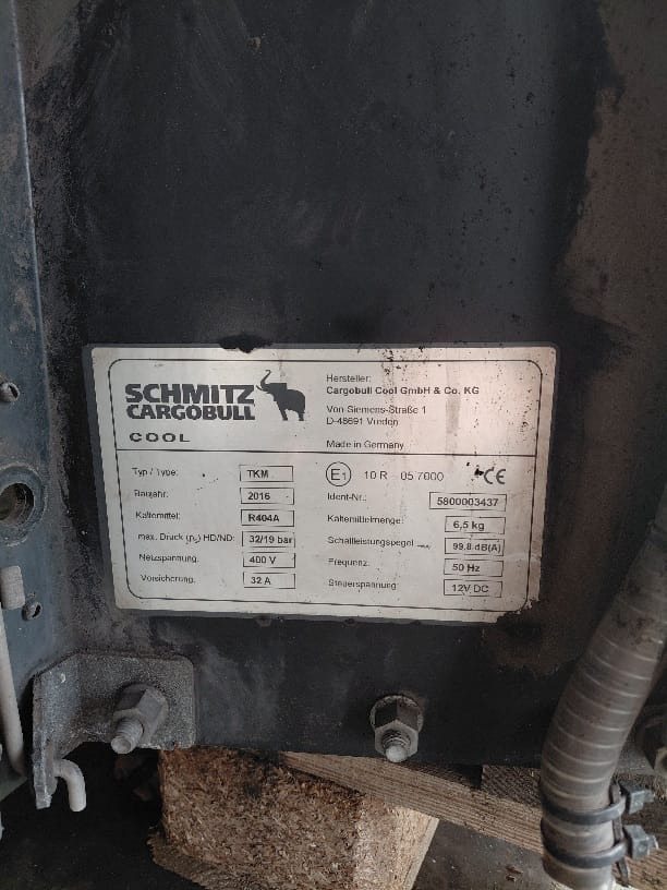 Schmitz -2016 S/N: 5800003437 - Unité réfrigéré: photos 2 Schmitz -2016 S/N: 5800003437 - Unité réfrigéré: photos 2