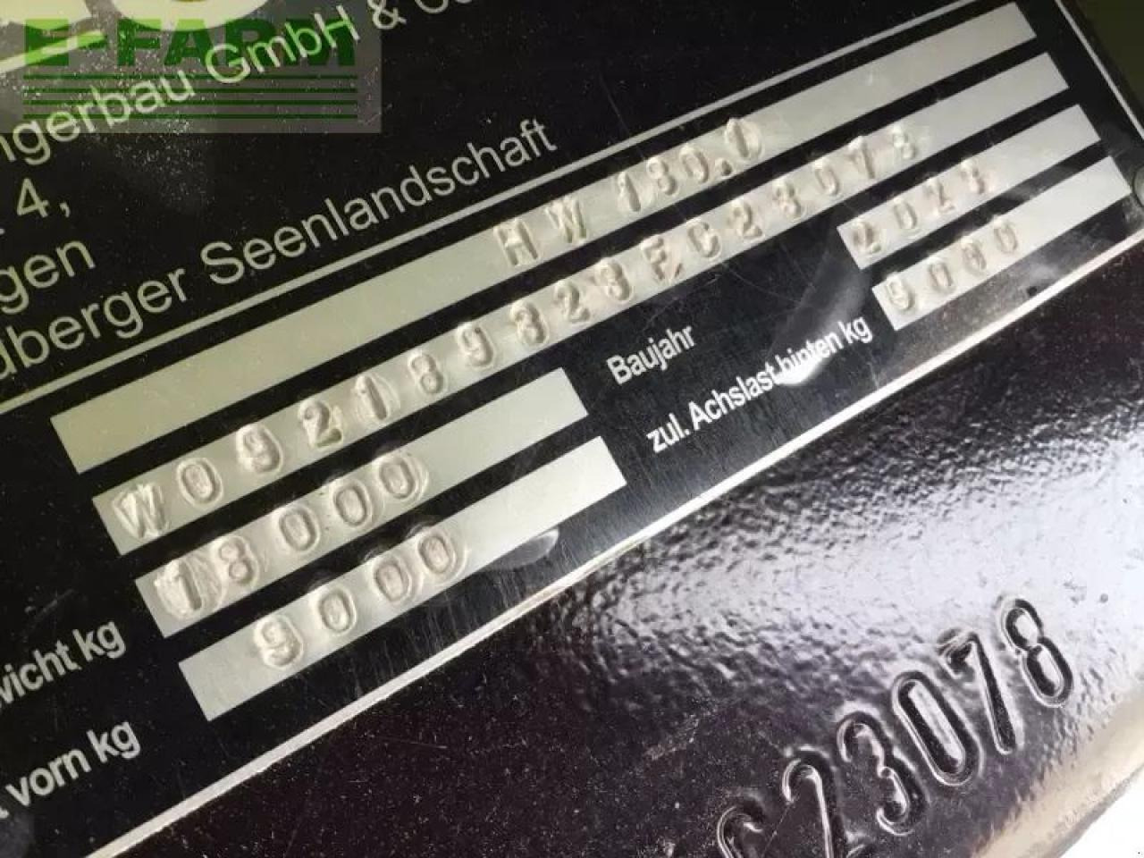 Conow hw 180 - Remorque agricole: photos 3 Conow hw 180 - Remorque agricole: photos 3