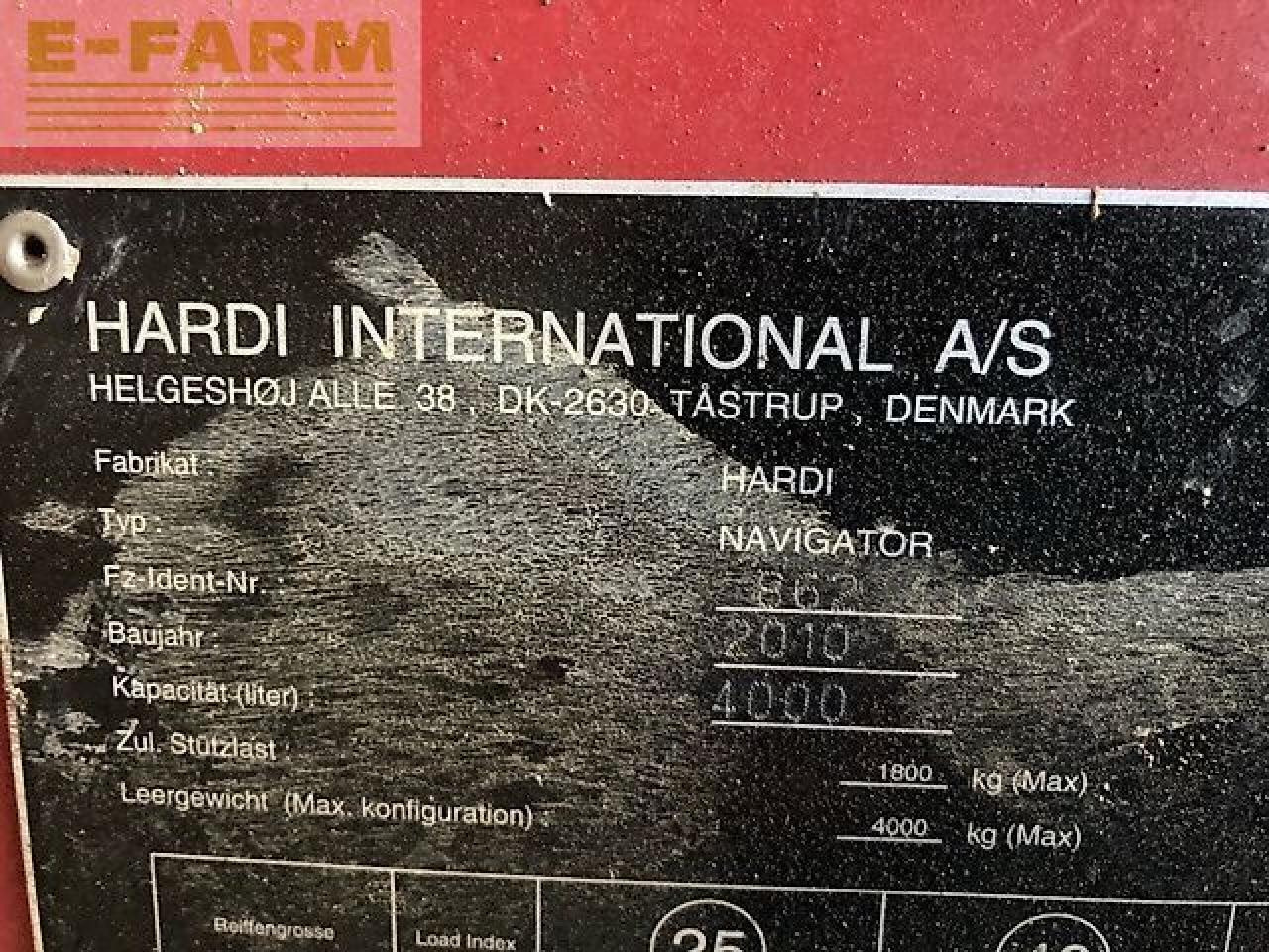 Hardi navigator 4000 - Pulvérisateur traîné: photos 3 Hardi navigator 4000 - Pulvérisateur traîné: photos 3