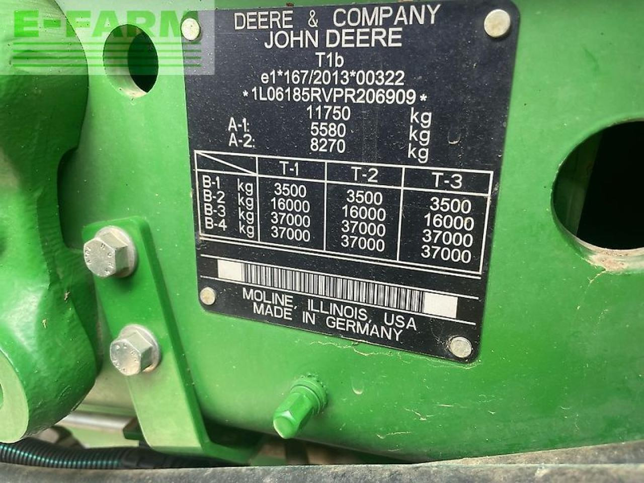 Tracteur agricole John Deere 6r185 / 6r 185: photos 16