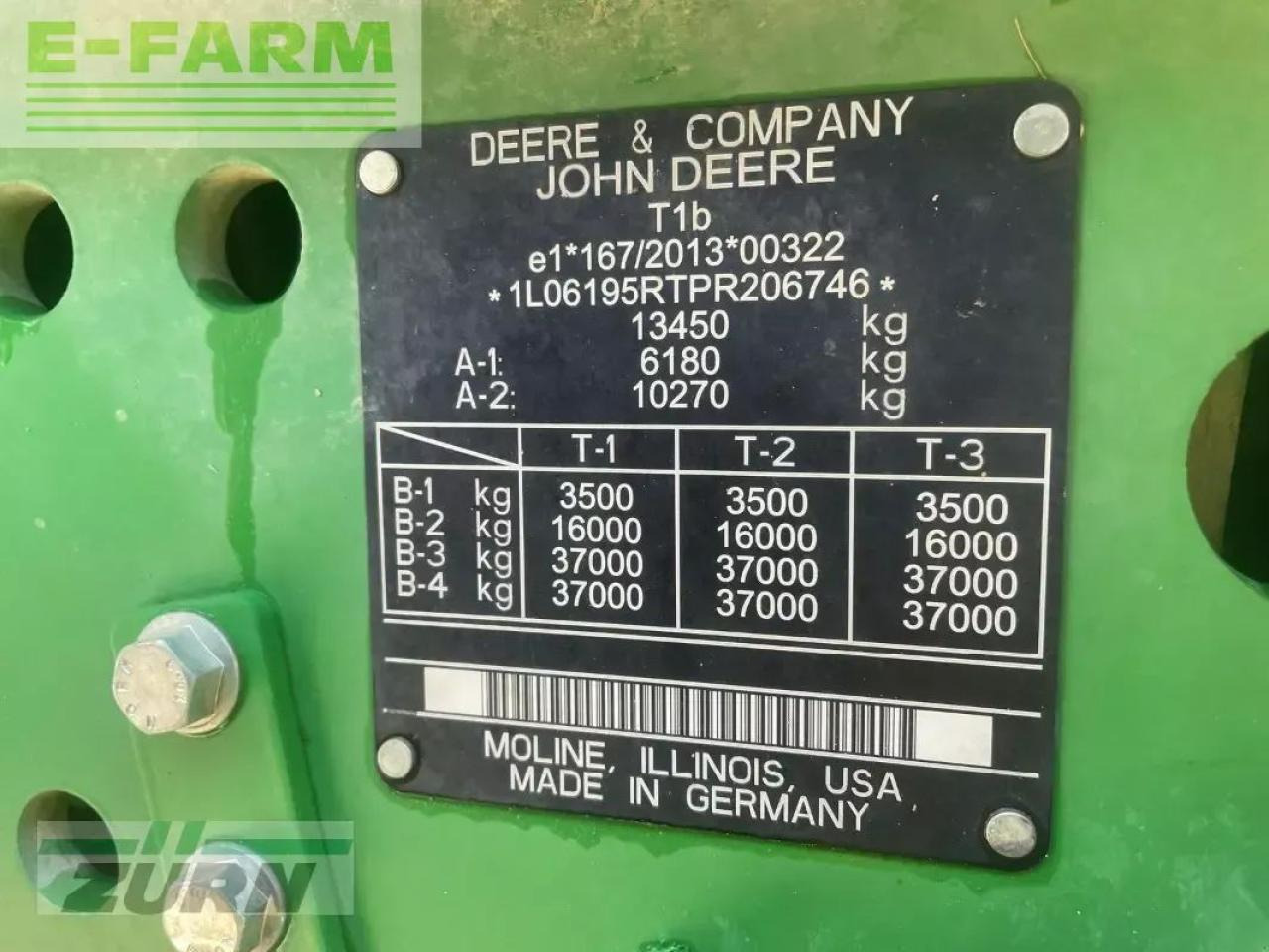 Tracteur agricole John Deere 6r195 / 6r 195: photos 9 Tracteur agricole John Deere 6r195 / 6r 195: photos 9