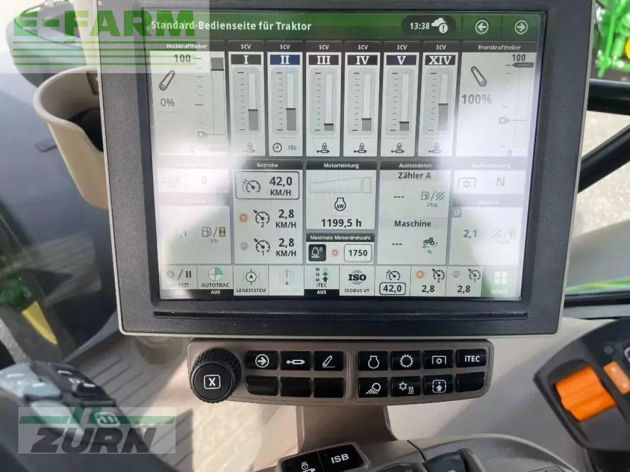 Tracteur agricole John Deere 6r195 / 6r 195: photos 12 Tracteur agricole John Deere 6r195 / 6r 195: photos 12