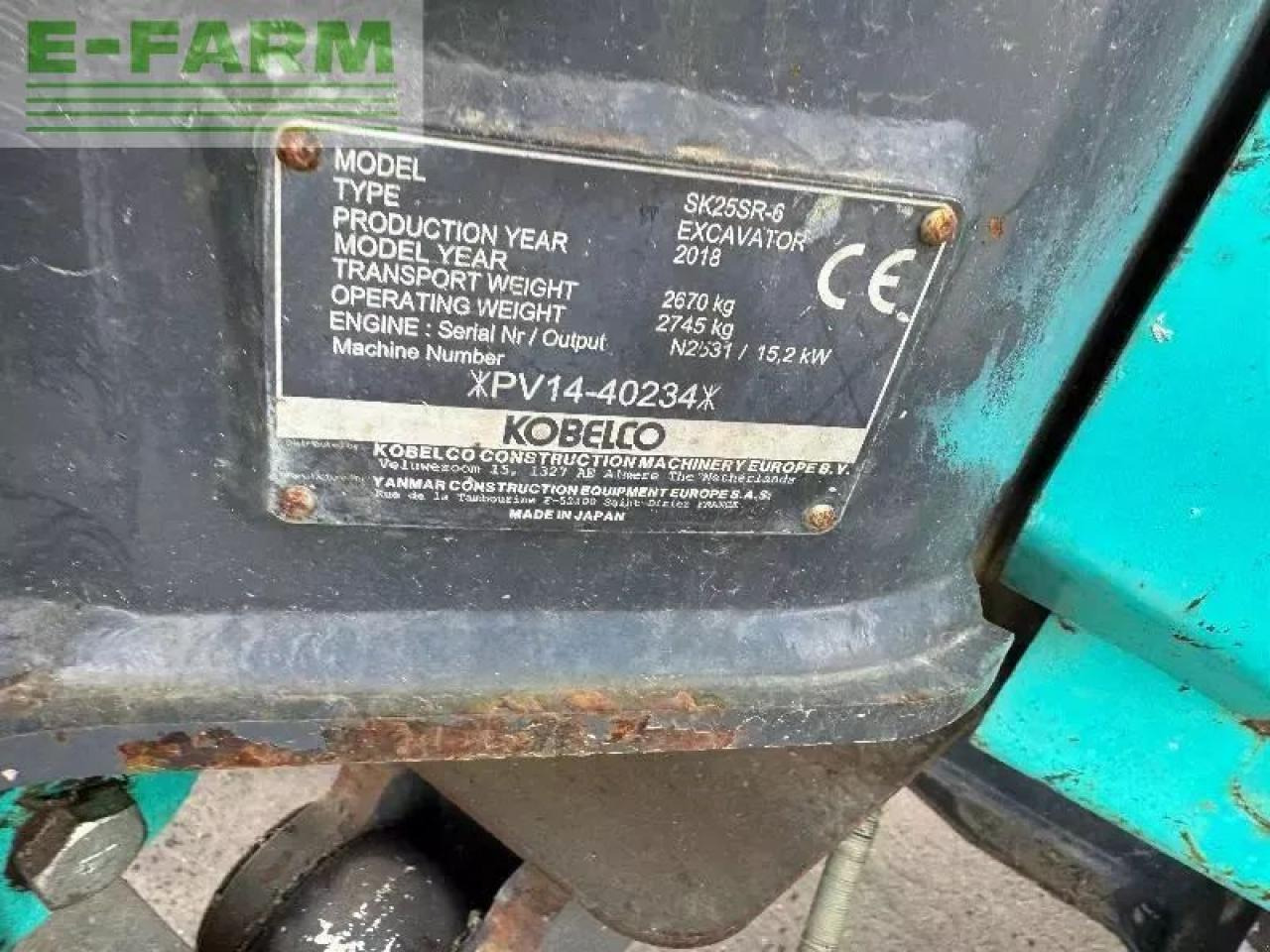 Mini pelle Kobelco sk 25 sr-6e: photos 7