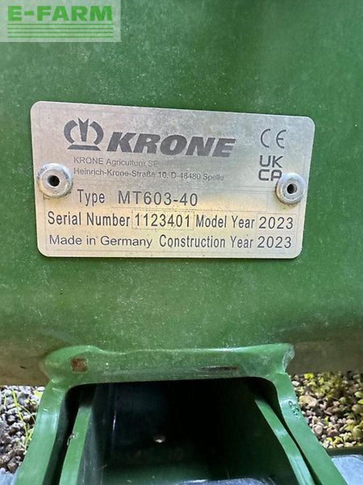 Krone easy cut f320m, mt603-40 - Faucheuse: photos 5 Krone easy cut f320m, mt603-40 - Faucheuse: photos 5