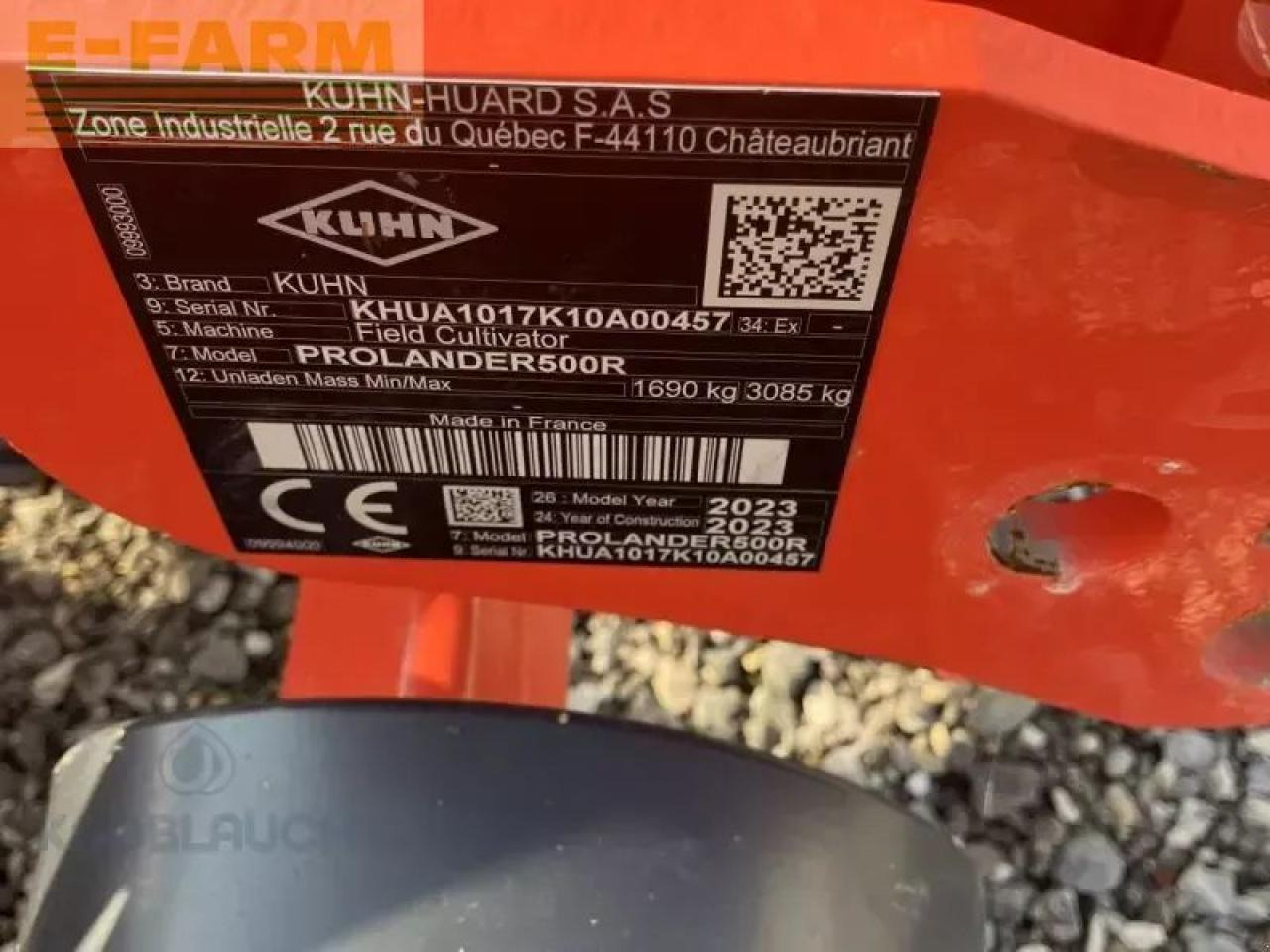 Kuhn prolander 500r - Bineuse: photos 5 Kuhn prolander 500r - Bineuse: photos 5