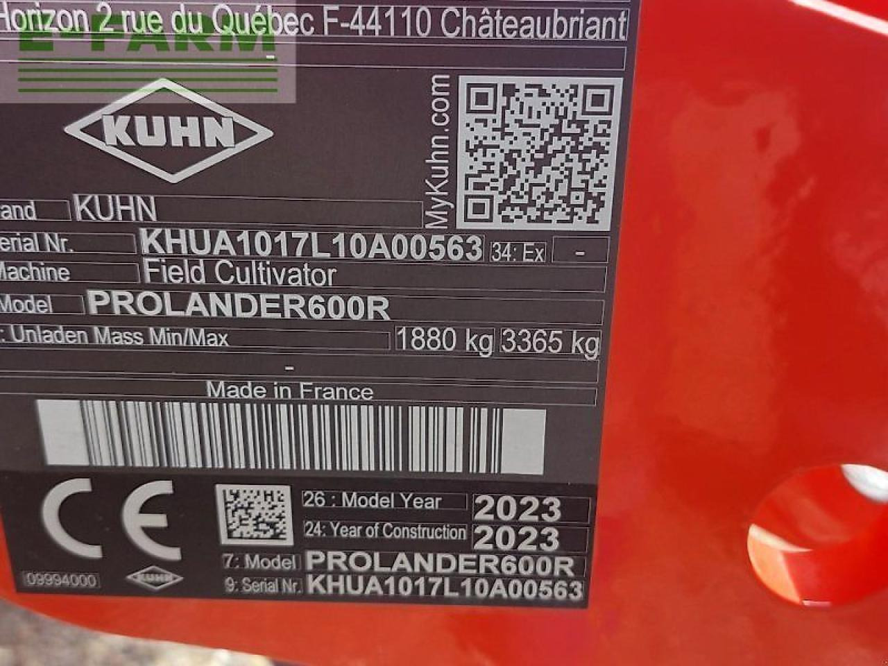 Bineuse Kuhn prolander 600 r: photos 7
