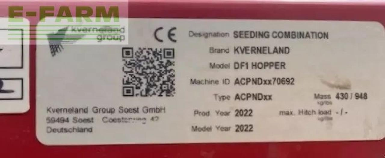 Kverneland df-1 gødningsmaskine - Distributeur d'engrais: photos 4 Kverneland df-1 gødningsmaskine - Distributeur d'engrais: photos 4