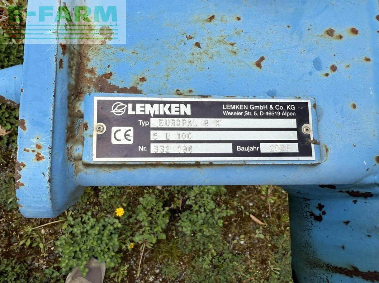 Lemken europal 8x - Charrue: photos 5 Lemken europal 8x - Charrue: photos 5
