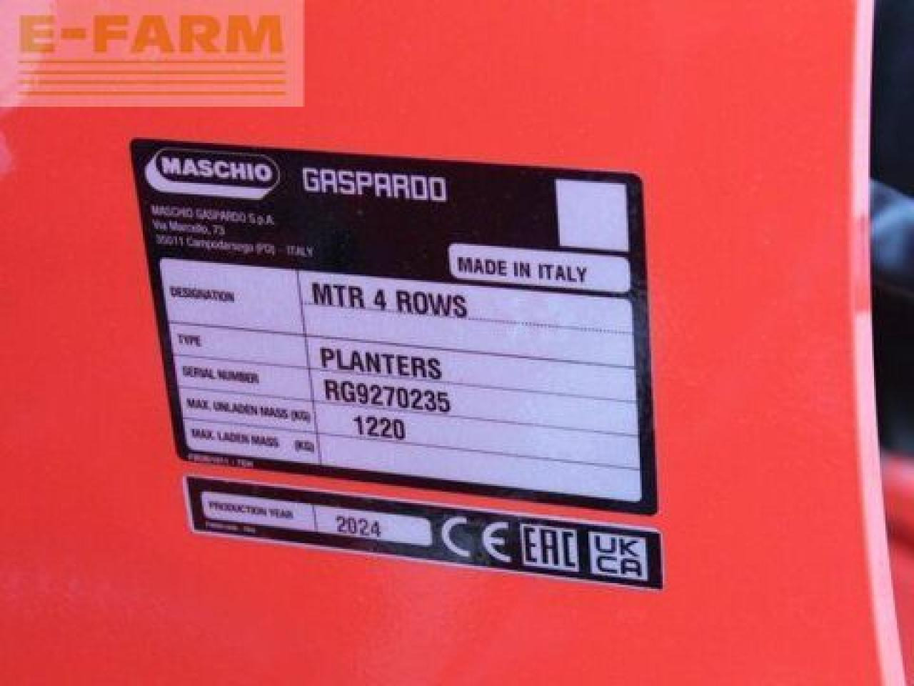 Maschio mtr 4 - Semoir monograine: photos 2 Maschio mtr 4 - Semoir monograine: photos 2
