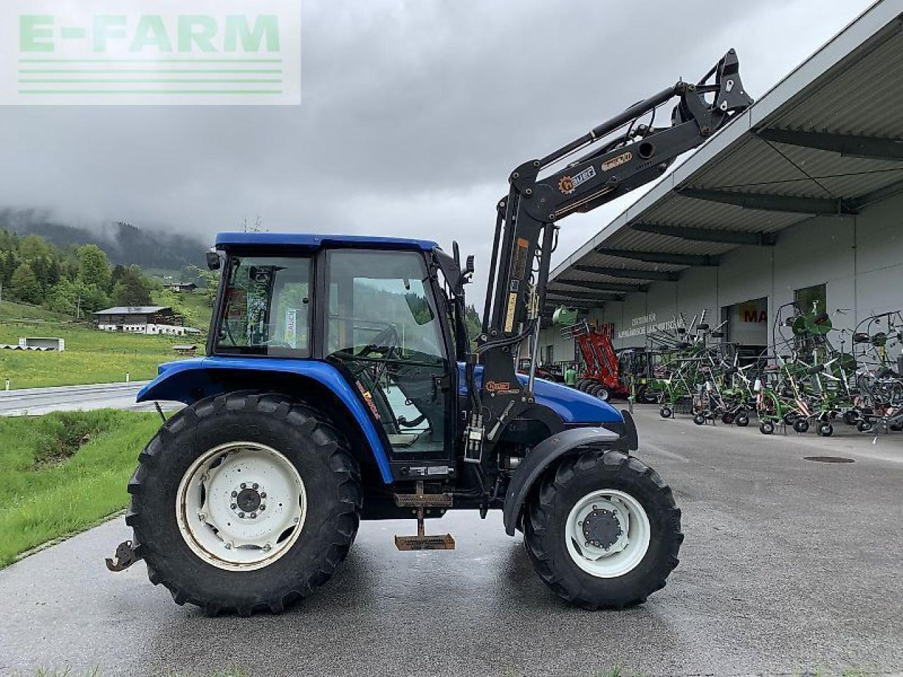 Tracteur agricole New Holland tl 70 a + hauer frontlader A: photos 8