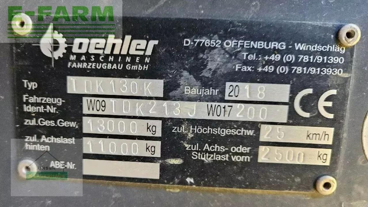 Oehler tdk 130 - Benne agricole: photos 5 Oehler tdk 130 - Benne agricole: photos 5