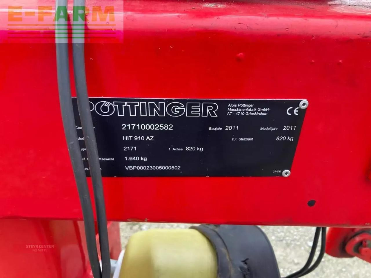 Pöttinger hit 910 az - Faneuse: photos 5 Pöttinger hit 910 az - Faneuse: photos 5
