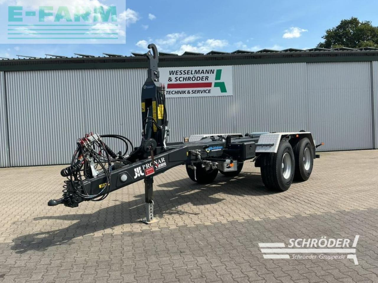 Pronar pronar - t 285 tandem - Remorque ampliroll/ Multibenne: photos 1 Pronar pronar - t 285 tandem - Remorque ampliroll/ Multibenne: photos 1