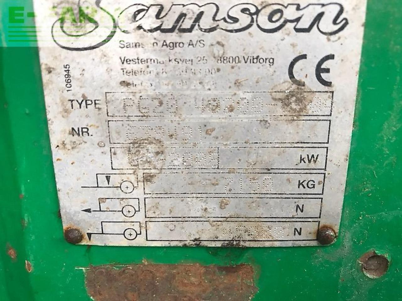 Samson pg 20 - Epandeurs: photos 5 Samson pg 20 - Epandeurs: photos 5