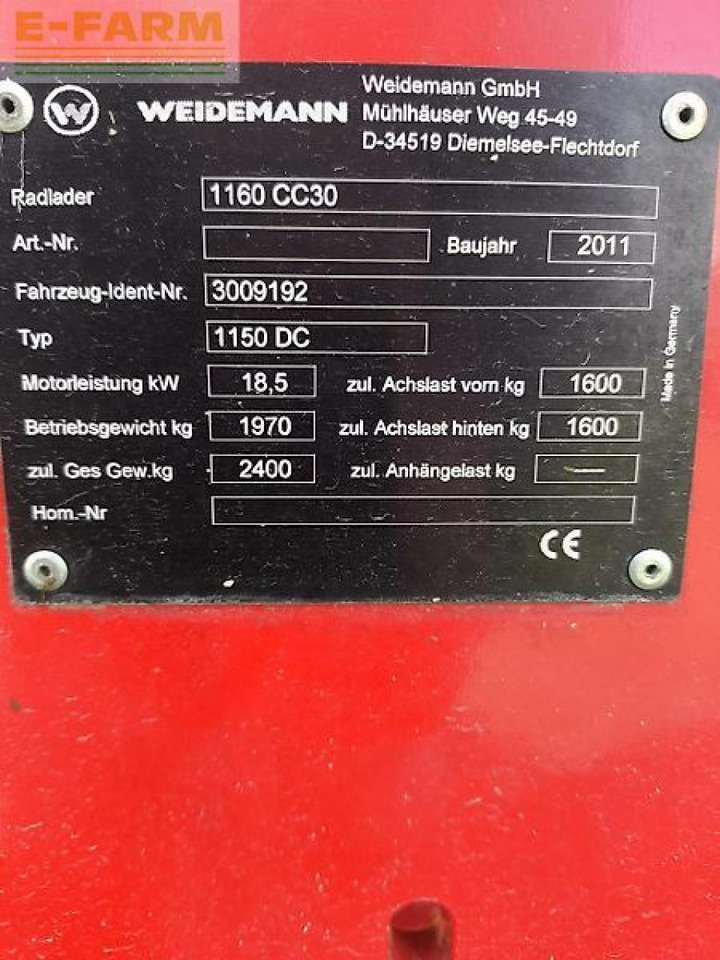 Weidemann 1160cc30 - Mini pelle: photos 4 Weidemann 1160cc30 - Mini pelle: photos 4