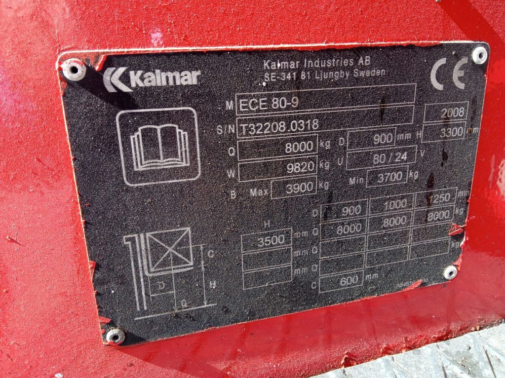 Kalmar ECE80-9 - Chariot élévateur électrique: photos 5 Kalmar ECE80-9 - Chariot élévateur électrique: photos 5