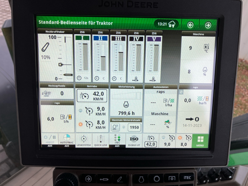 Tracteur agricole John Deere 8R340/CommandPro/HR-Gewichte/PowerGard: photos 6