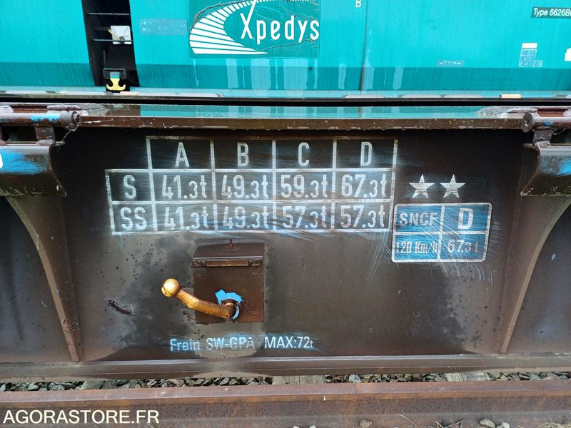 Autre matériel Wagon plat intermodal type Sggnss – modèle 6432B0-4, 72 pieds - 2004 (ref 1462): photos 19