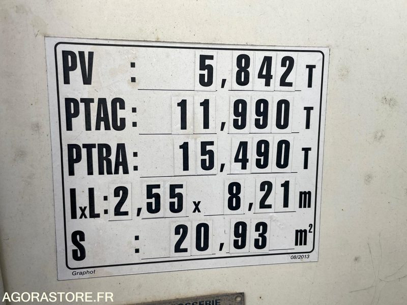 Camion IVECO EUROCARGO PLATEAU - 2015 - 295 000KM: photos 8