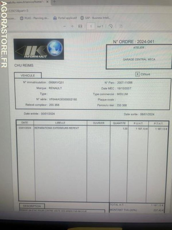 POID LOURD RENAULT MIDLUM - Camion: photos 5 POID LOURD RENAULT MIDLUM - Camion: photos 5