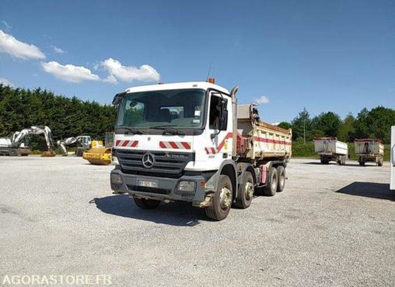 Porteur 8x4 Benne Grue - Mercedes 32 36 - BY121YH - 2007 / 503850 KM (ML562) - Camion: photos 2 Porteur 8x4 Benne Grue - Mercedes 32 36 - BY121YH - 2007 / 503850 KM (ML562) - Camion: photos 2