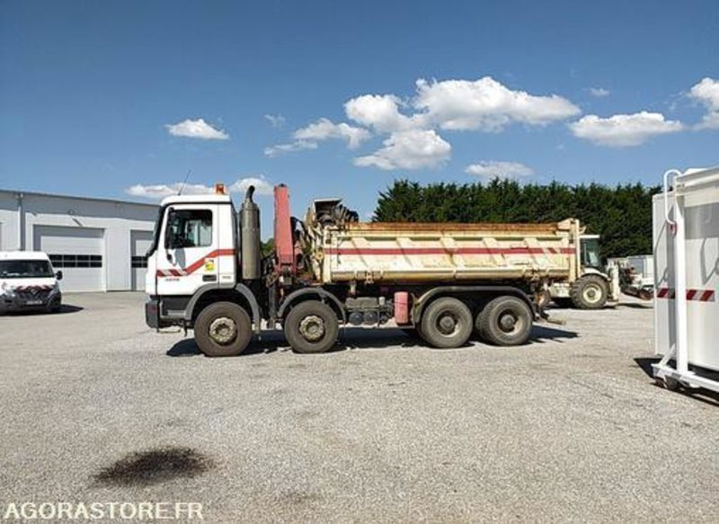 Porteur 8x4 Benne Grue - Mercedes 32 36 - BY121YH - 2007 / 503850 KM (ML562) - Camion: photos 4 Porteur 8x4 Benne Grue - Mercedes 32 36 - BY121YH - 2007 / 503850 KM (ML562) - Camion: photos 4