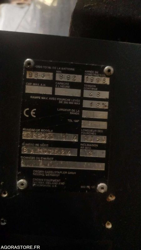 Chariot élévateur CROWN - EN PANNE - Outil/ Équipement: photos 5 Chariot élévateur CROWN - EN PANNE - Outil/ Équipement: photos 5