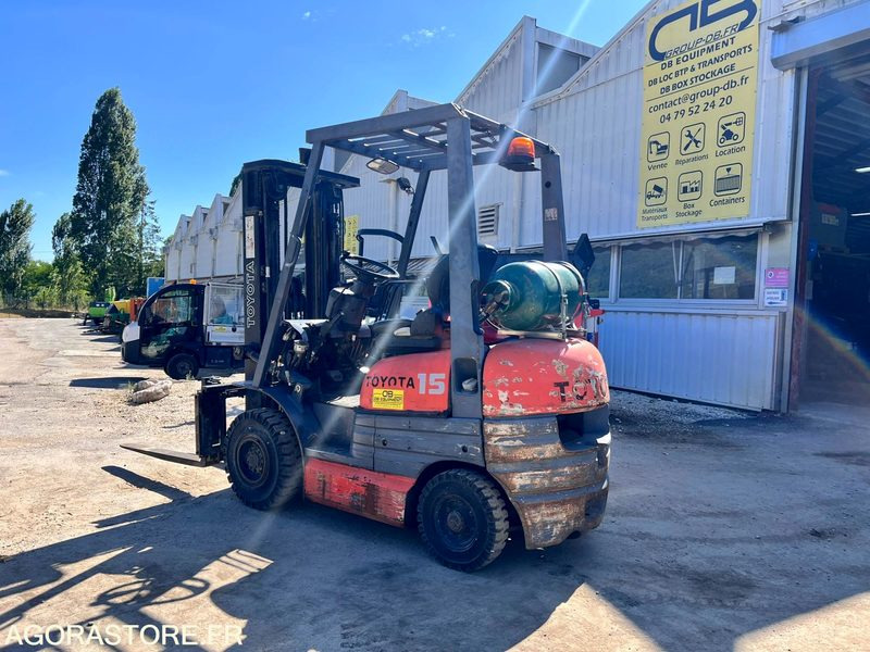 Chariot élévateur à gaz Toyota FG15 4,3m - 1,5T - Année 1994 - 10770 heures - Chariot élévateur à gaz: photos 2 Chariot élévateur à gaz Toyota FG15 4,3m - 1,5T - Année 1994 - 10770 heures - Chariot élévateur à gaz: photos 2